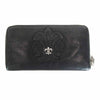 CHROME HEARTS クロムハーツ（原本無） REC F ZIP BS フレア ラウンドファスナー ジップ ウォレット ブラック系【中古】