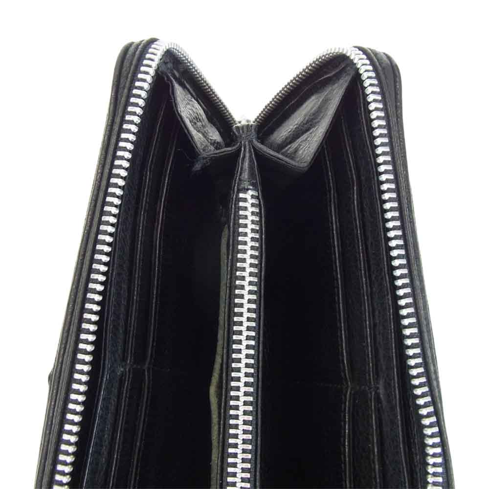CHROME HEARTS クロムハーツ（原本無） REC F ZIP BS フレア ラウンドファスナー ジップ ウォレット ブラック系【中古】