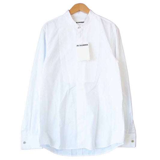 JIL SANDER ジルサンダー 20SS 1352286 cotton poplin tuxedo shirt チェーンリンク カフリンクス コットンポプリンタキシード シャツ ホワイト系 38/15【極上美品】【中古】