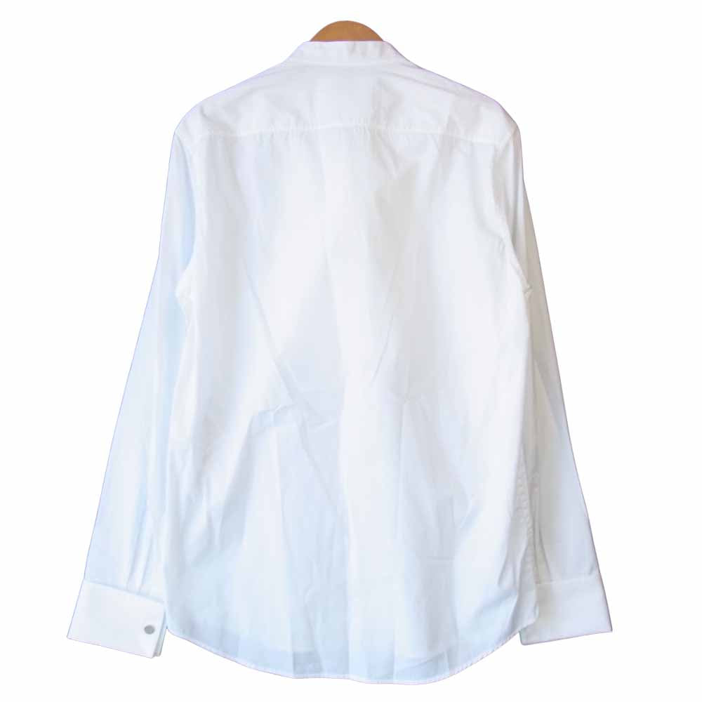 JIL SANDER ジルサンダー 20SS 1352286 cotton poplin tuxedo shirt チェーンリンク カフリンクス コットンポプリンタキシード シャツ ホワイト系 38/15【極上美品】【中古】
