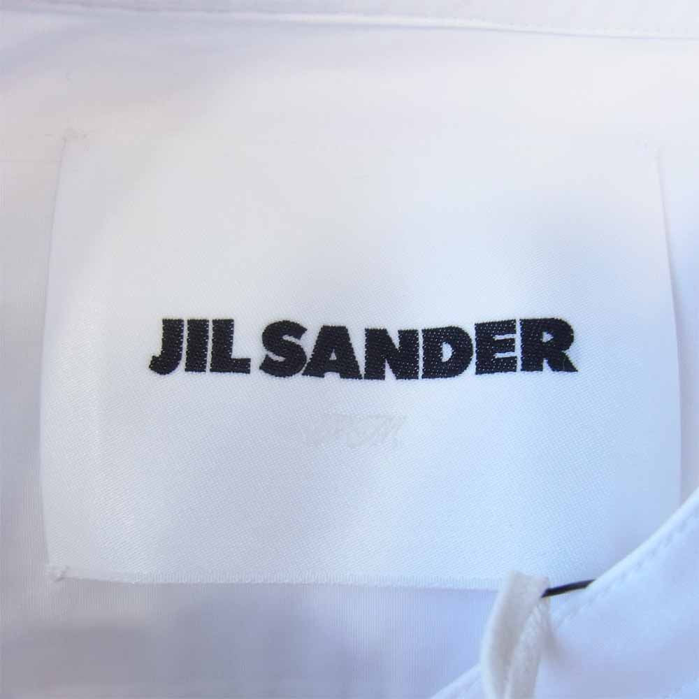 JIL SANDER ジルサンダー 20SS 1352286 cotton poplin tuxedo shirt チェーンリンク カフリンクス コットンポプリンタキシード シャツ ホワイト系 38/15【極上美品】【中古】