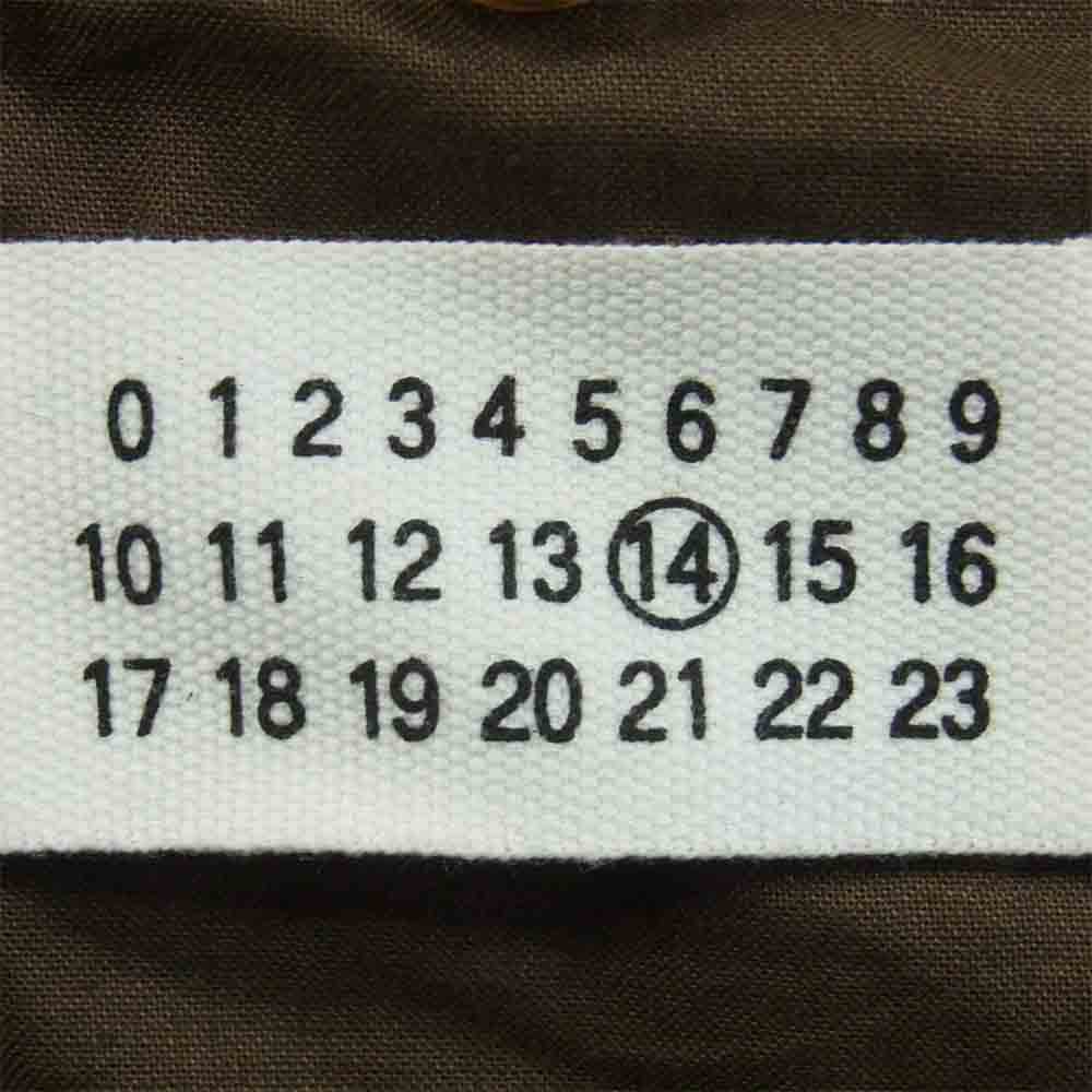 MAISON MARTIN MARGIELA メゾンマルタンマルジェラ 11AW S50AM0147 LEATHER RIDERS 牛革 ハの字 レザー ライダース ダークブラウン系 46【中古】