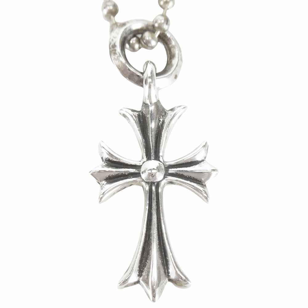 CHROME HEARTS クロムハーツ（原本有） TINY CH CROSS タイニー CHクロス ペンダント ネックレス シルバー系【中古】