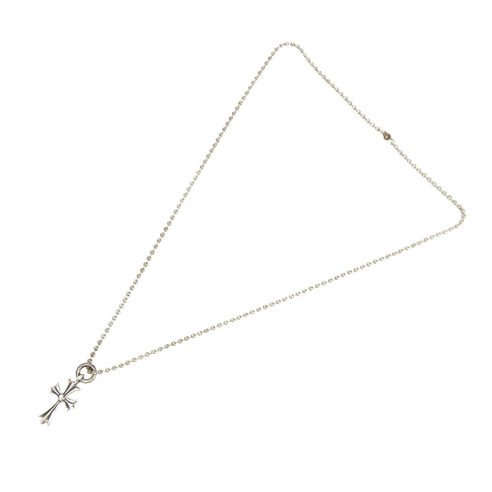 CHROME HEARTS クロムハーツ（原本有） TINY CH CROSS タイニー CHクロス ペンダント ネックレス シルバー系【中古】