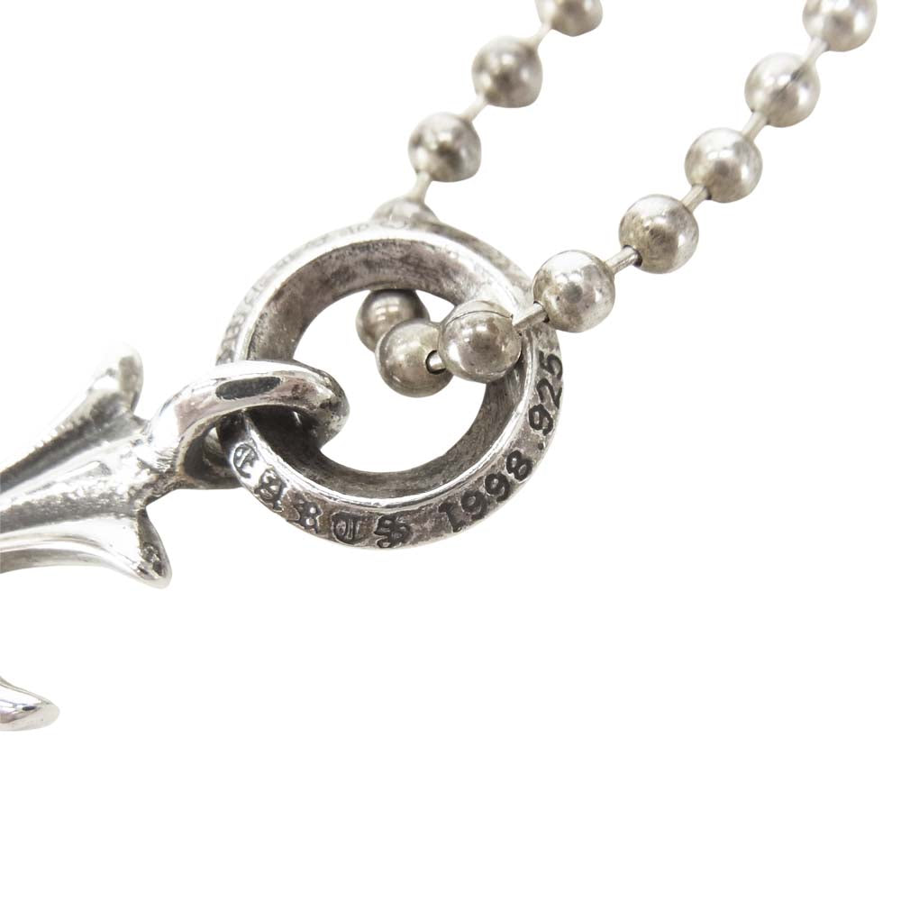 CHROME HEARTS クロムハーツ（原本有） TINY CH CROSS タイニー CHクロス ペンダント ネックレス シルバー系【中古】