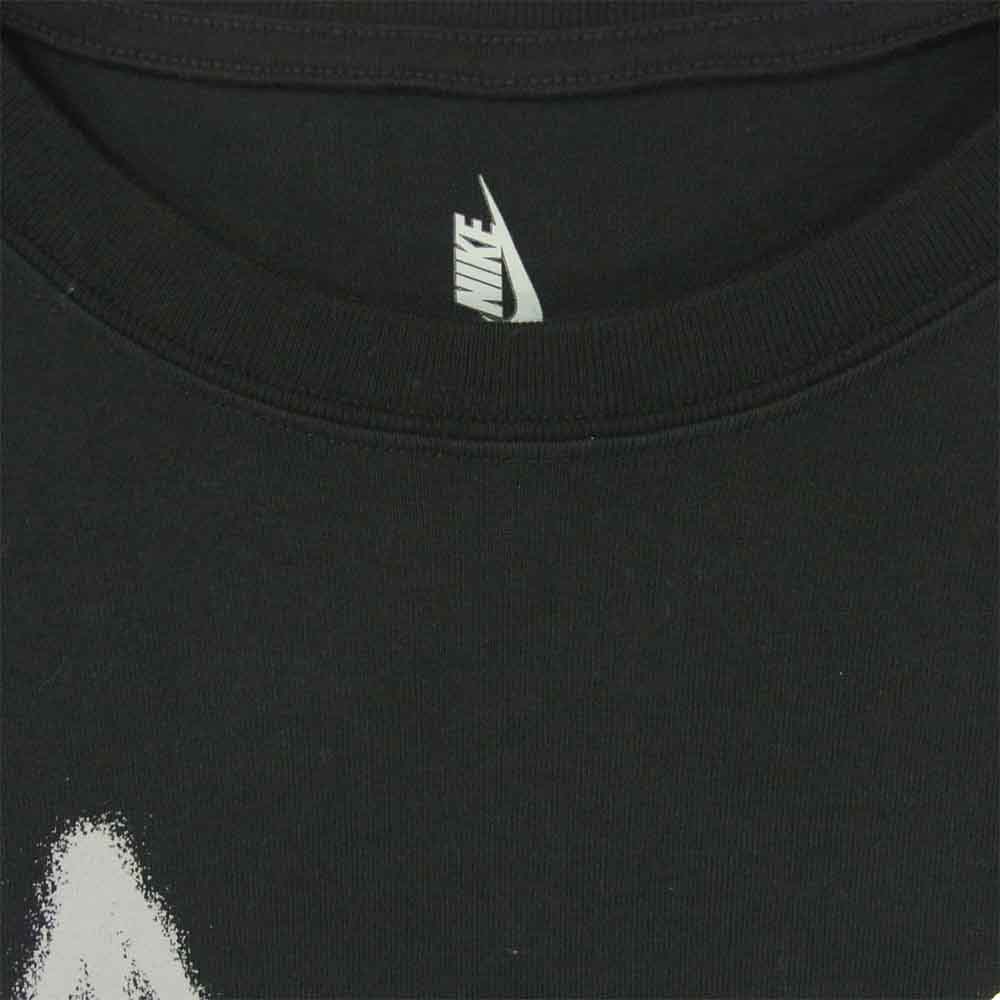 OFF-WHITE オフホワイト 20AW CN5567-010 NIKE M NRG RU SS TEE スウッシュ ロゴ バック スプレー アロー プリント 半袖 Tシャツ ブラック系 S【中古】