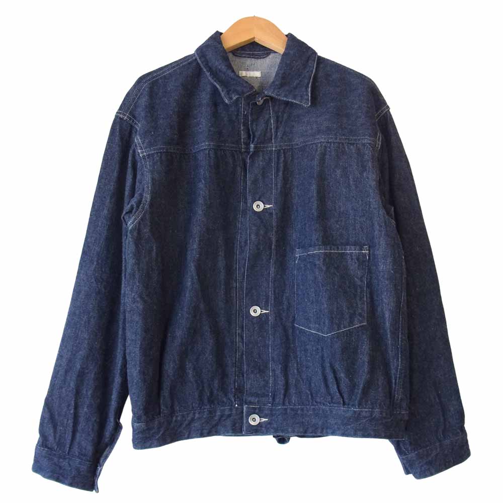 COMOLI コモリ T01-01003 1st 11オンス デニム トラッカー シンチバック ジャケット インディゴブルー系 1【中古】