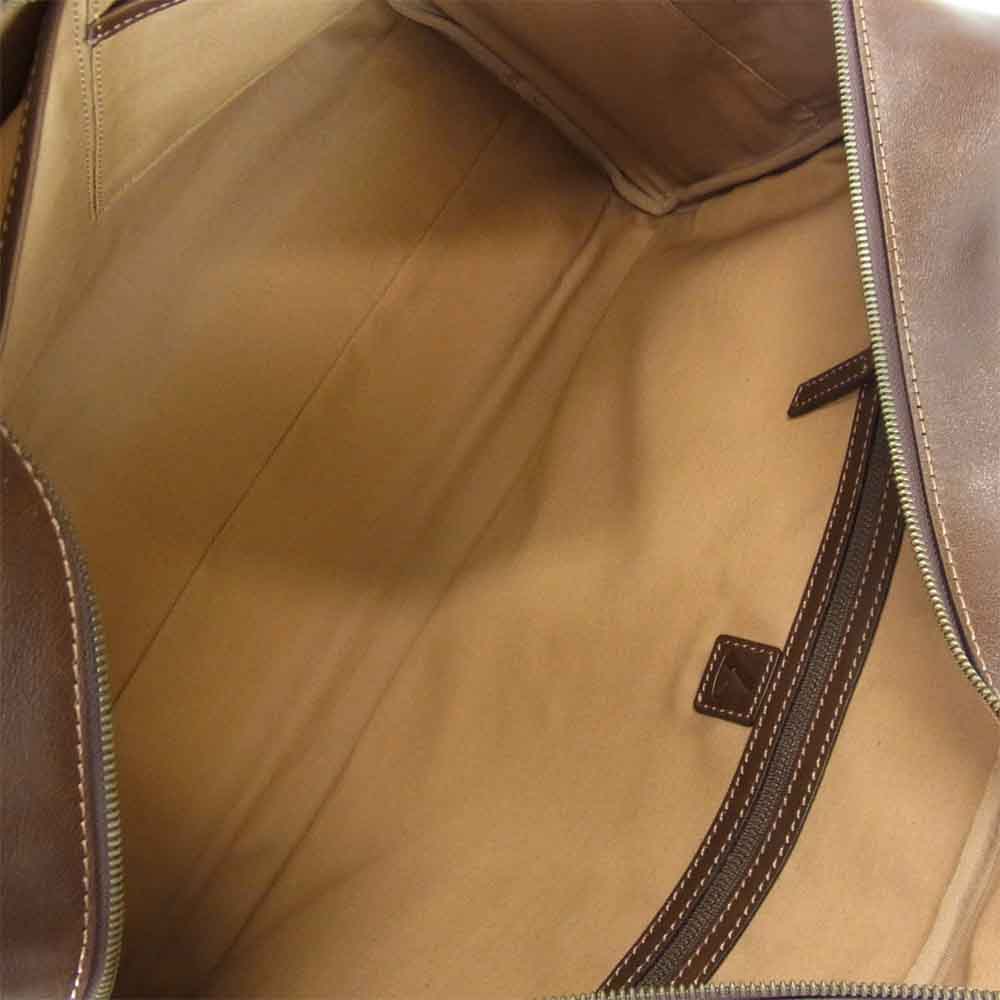 土屋鞄製造所 ツチヤカバン SS4220BR 2WAY キャリーオール ボストン レザー ショルダー バッグ ブラウン系【極上美品】【中古】