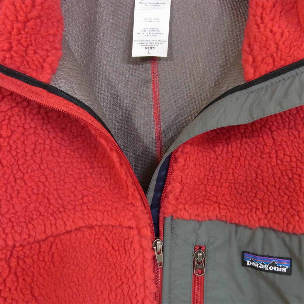 patagonia パタゴニア 23055FA11 11年製 Classic Retro X クラシック レトロ ボア フリース ジャケット レッド系 L【極上美品】【中古】