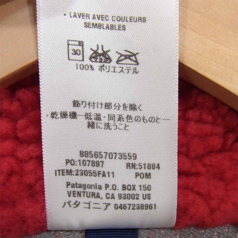 patagonia パタゴニア 23055FA11 11年製 Classic Retro X クラシック レトロ ボア フリース ジャケット レッド系 L【極上美品】【中古】
