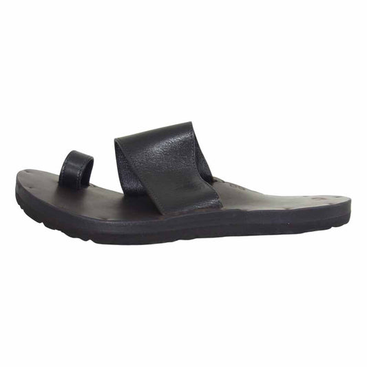 JUTTA NEUMANN ユッタニューマン ALICE + BIRK アリス BIRKEN SOLE  ビルケンソール レザー サンダル ブラック系 D9【極上美品】【中古】