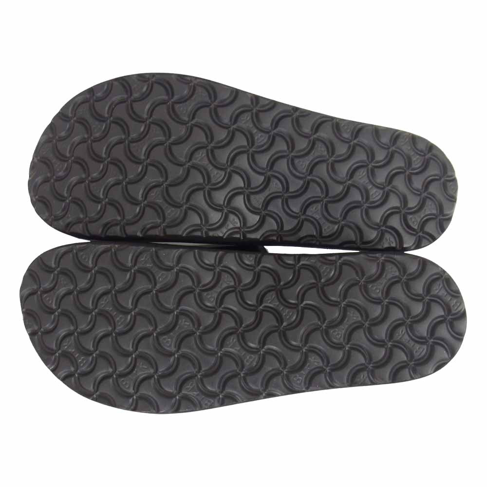 JUTTA NEUMANN ユッタニューマン ALICE + BIRK アリス BIRKEN SOLE  ビルケンソール レザー サンダル ブラック系 D9【極上美品】【中古】