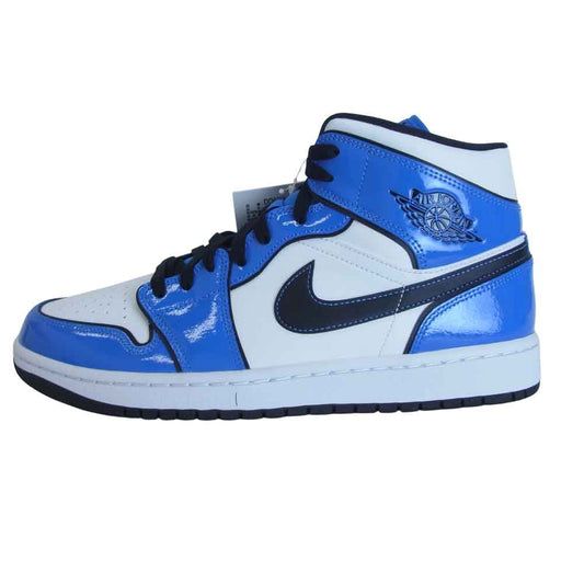 NIKE ナイキ DD6834-402 AIR JORDAN 1 MID SE SIGNAL BLUE エアジョーダン ライトブルー系 ホワイト系 US10/28cm【新古品】【未使用】【中古】