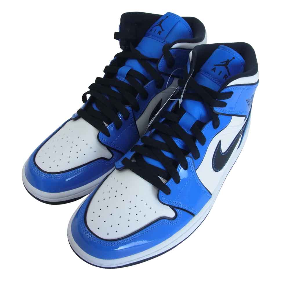 NIKE ナイキ DD6834-402 AIR JORDAN 1 MID SE SIGNAL BLUE エアジョーダン ライトブルー系 ホワイト系 US10/28cm【新古品】【未使用】【中古】