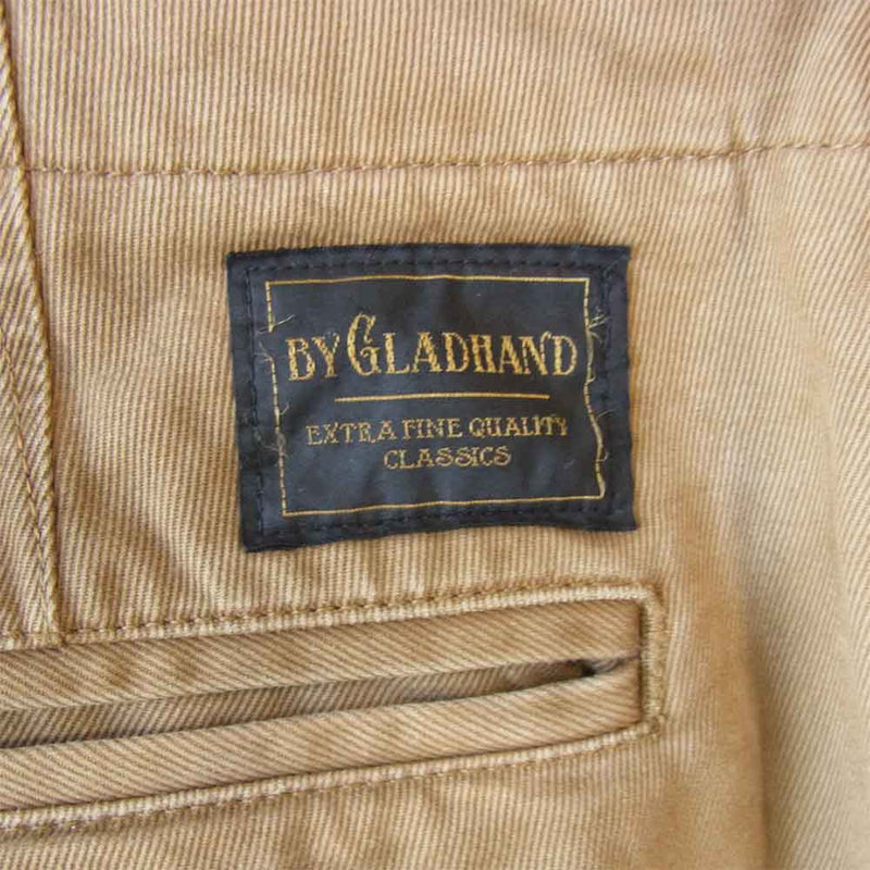 GLADHAND & Co. グラッドハンド BYGH-16-AW-18 FACTORY PANTS ファクトリー パンツ ユーズド加工 ベージュ系 S【美品】【中古】