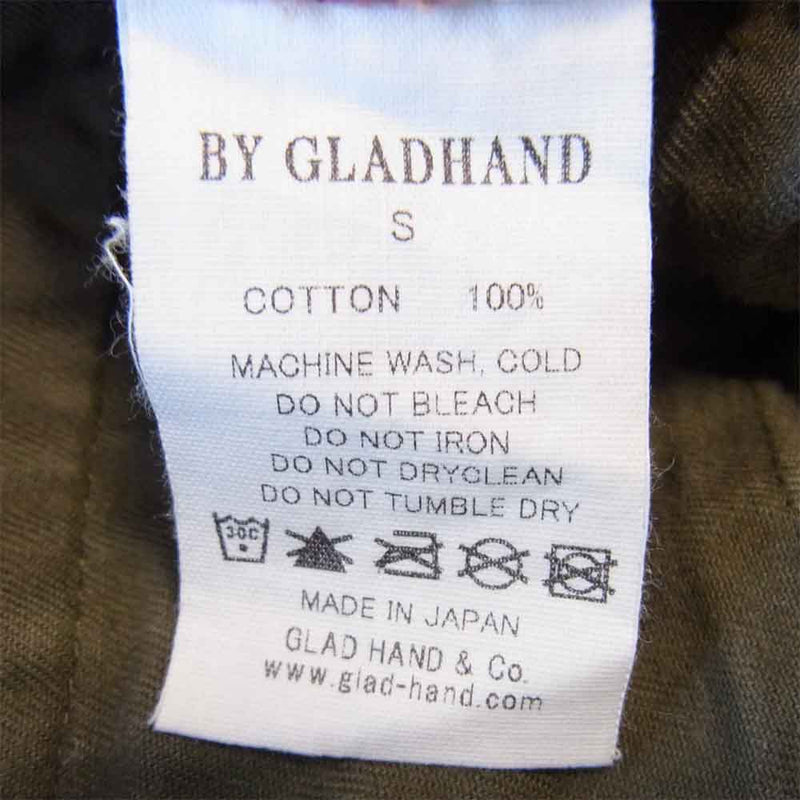 GLADHAND & Co. グラッドハンド BYGH-16-AW-18 FACTORY PANTS ファクトリー パンツ ユーズド加工 ベージュ系 S【美品】【中古】