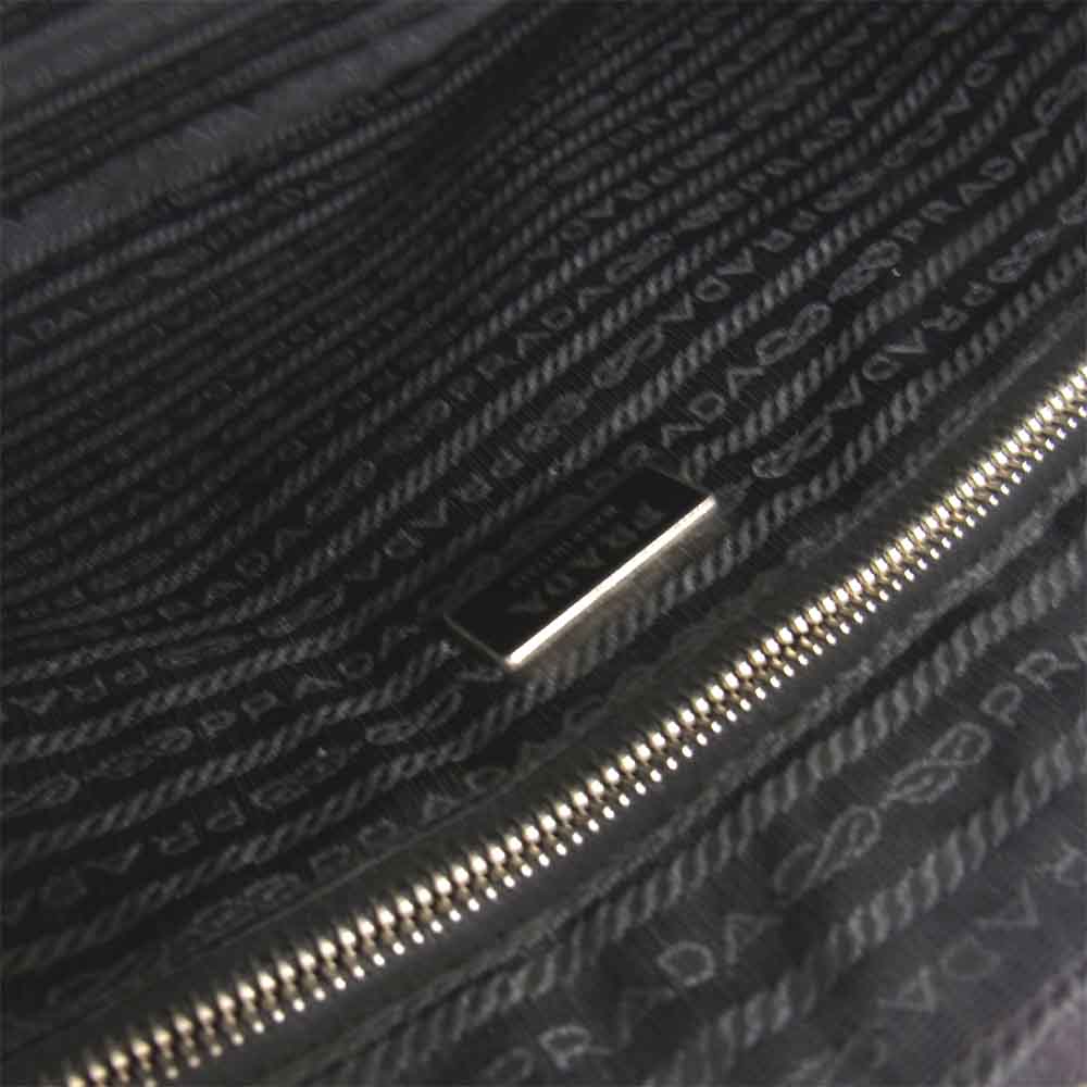 PRADA プラダ VR0023 SAFFIANO サフィアーノ ブリーフケース ビジネスバッグ ブラック系【中古】