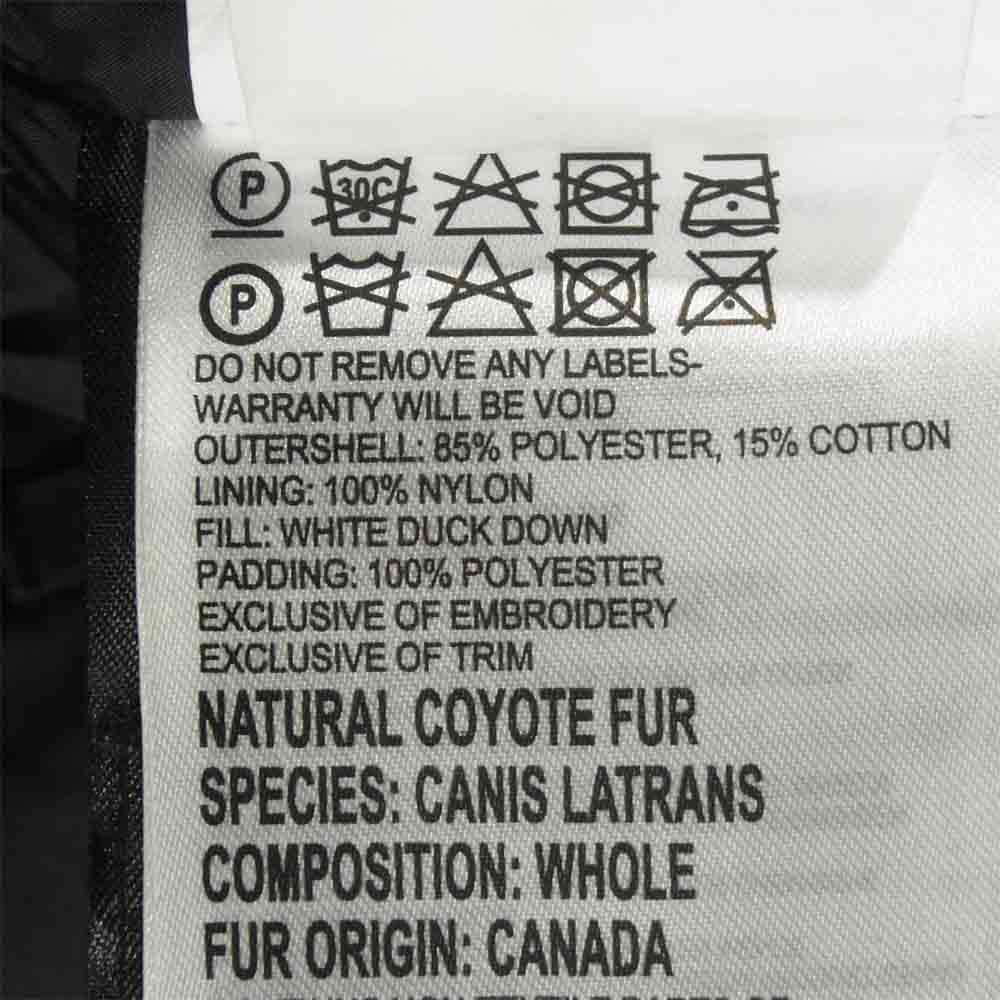 CANADA GOOSE カナダグース 3438JM  国内正規品 JASPER PARKA ジャスパー ダウン ジャケット ブラック系 S【中古】