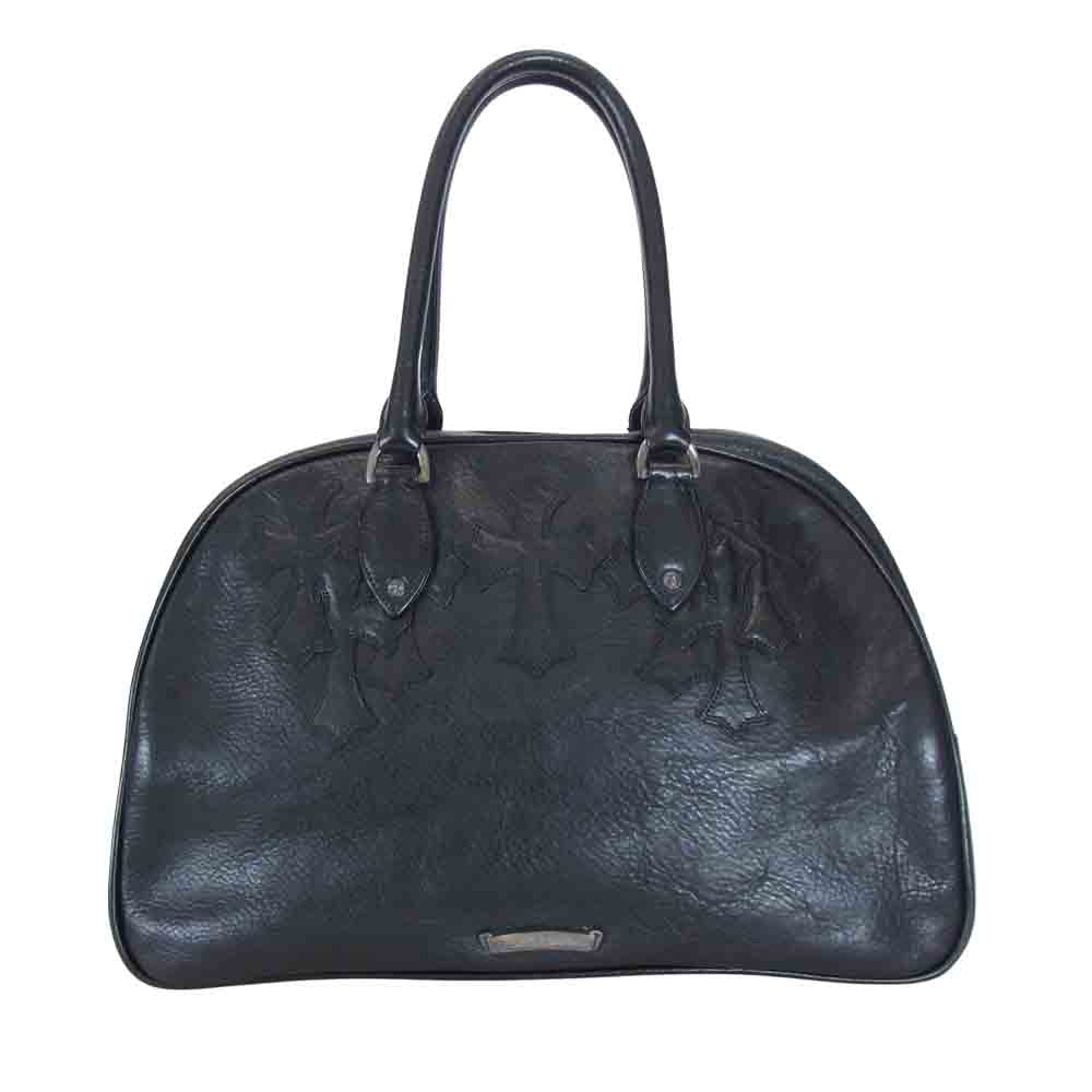 CHROME HEARTS クロムハーツ（原本有） GYM MED セメタリー クロス パッチ CHチャーム ミディアム ジム バッグ ブラック系【中古】