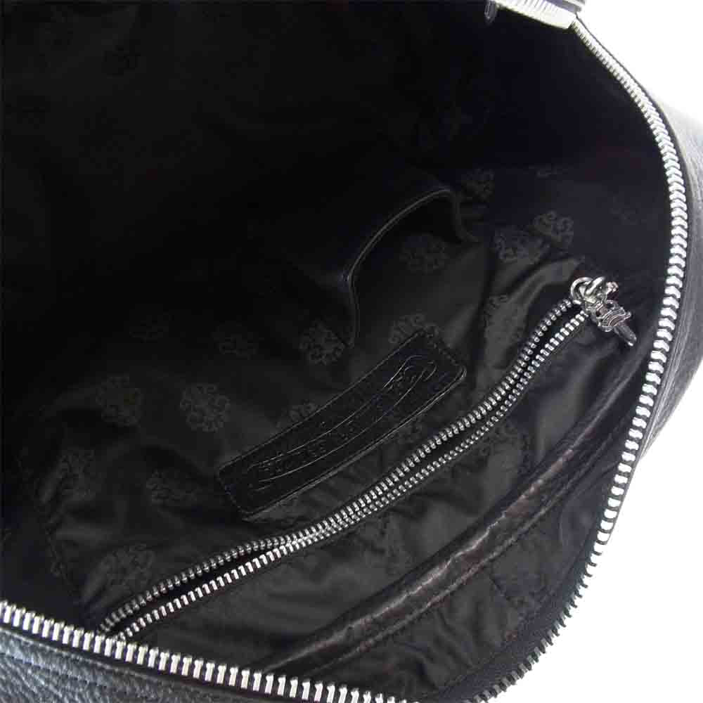 CHROME HEARTS クロムハーツ（原本有） GYM MED セメタリー クロス パッチ CHチャーム ミディアム ジム バッグ ブラック系【中古】