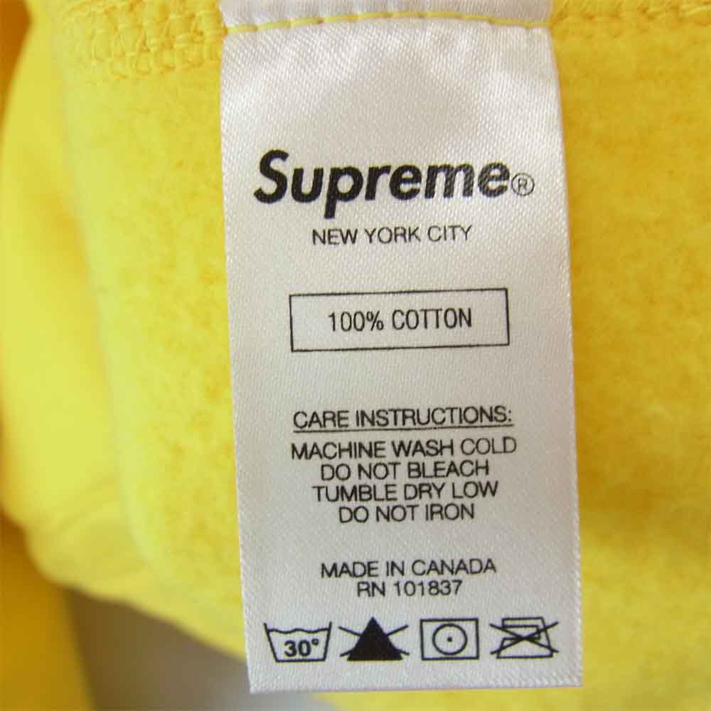 Supreme シュプリーム 19AW Bandana Box Logo Hooded Sweatshirt バンダナ ボックスロゴ パーカー イエロー系 M【新古品】【未使用】【中古】