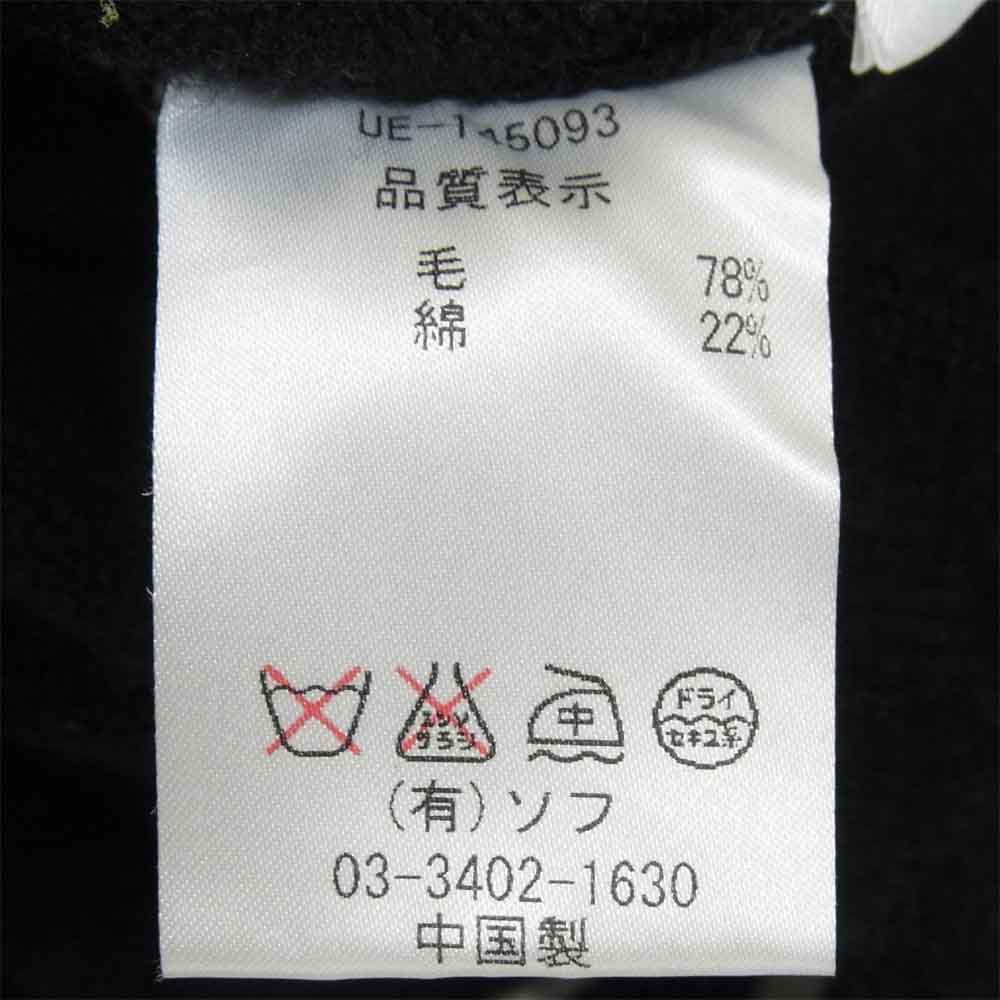 uniform experiment ユニフォームエクスペリメント UE-145093 SOPH ソフ ピンストライプ クルーネック ニット セーター ブラック系 2【中古】
