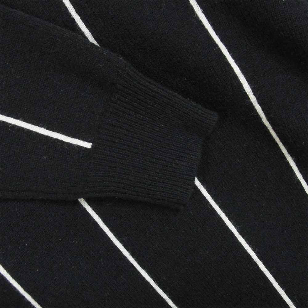uniform experiment ユニフォームエクスペリメント UE-145093 SOPH ソフ ピンストライプ クルーネック ニット セーター ブラック系 2【中古】