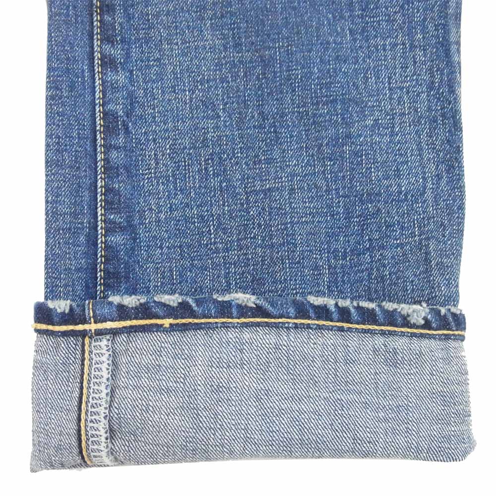 フリーシティ ダメージ リペア 加工 デニムパンツ 日本製 インディゴブルー系 30【中古】