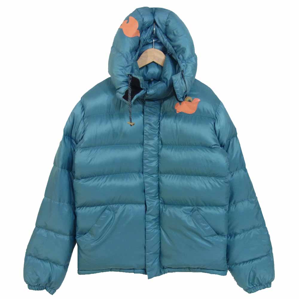 フリーシティ × BURTON バートン ダウン ジャケット ダウンジャケット ブルーグリーン系 S【中古】