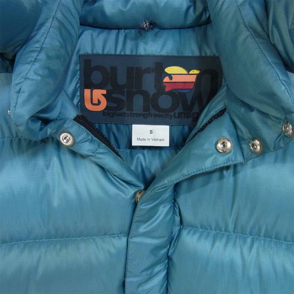 フリーシティ × BURTON バートン ダウン ジャケット ダウンジャケット ブルーグリーン系 S【中古】