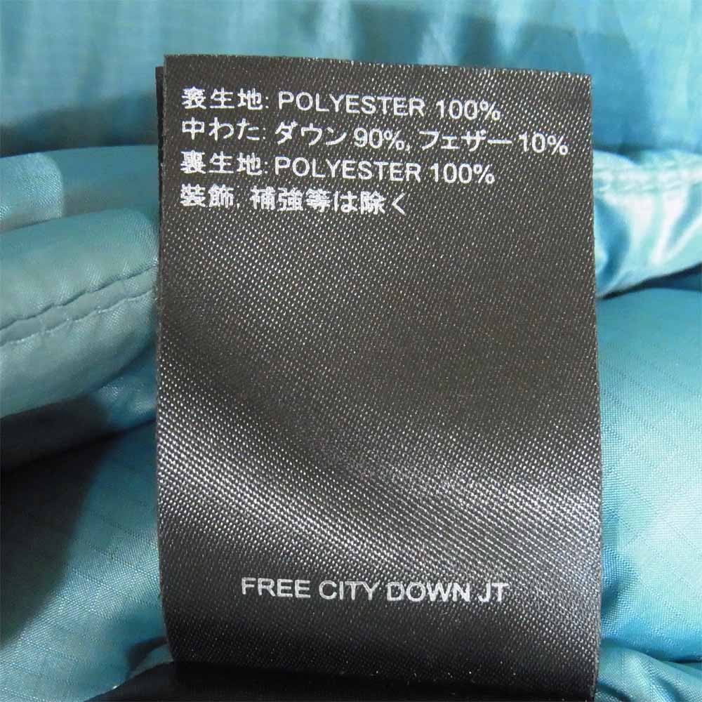 フリーシティ × BURTON バートン ダウン ジャケット ダウンジャケット ブルーグリーン系 S【中古】