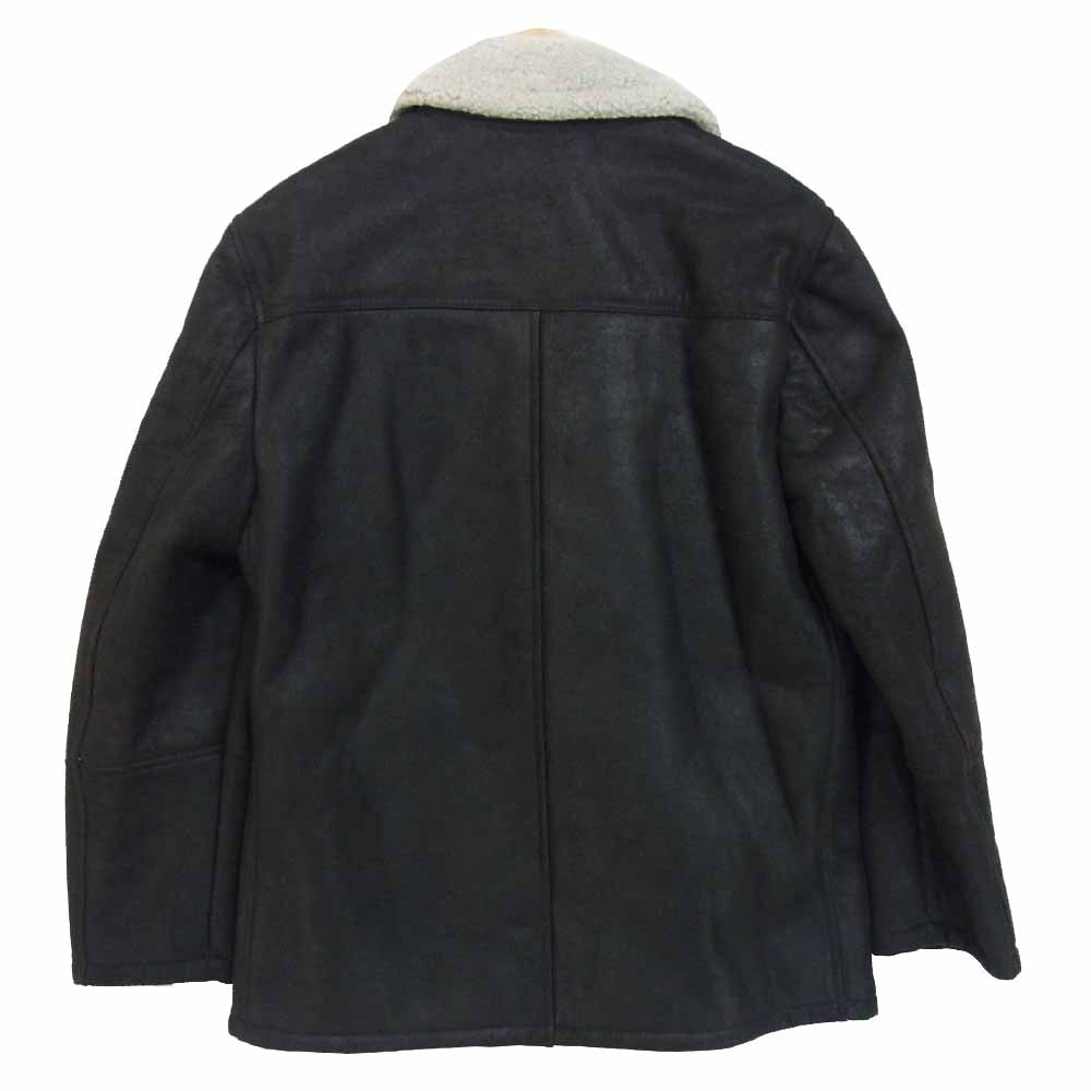 Ron Herman ロンハーマン RHC-17FW-269 MAT MOUTON LAMB WITH HAIR コンチョ ボタン ムートン レザー ジャケット ブラック系 S【新古品】【未使用】【中古】