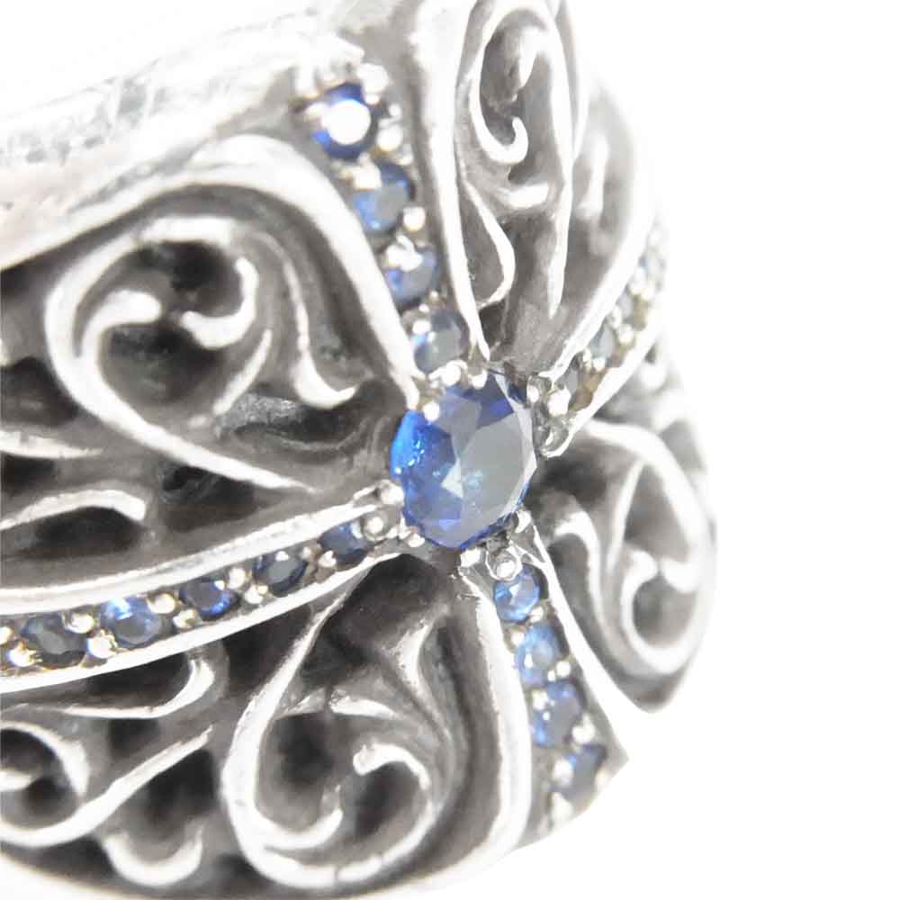 CHROME HEARTS クロムハーツ（原本無） クラシック オーバル リング サファイア シルバー系【中古】
