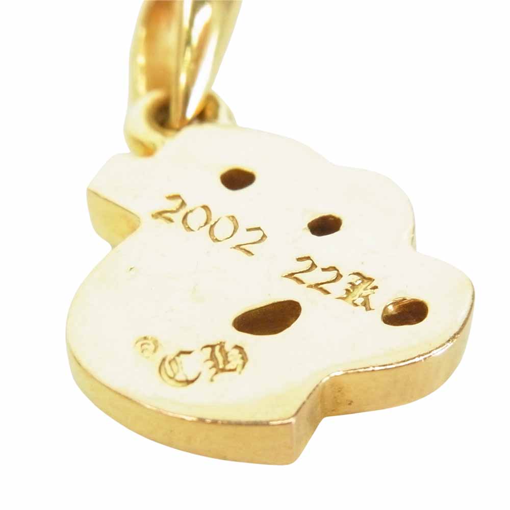 CHROME HEARTS クロムハーツ（原本無） 22K ALPHABET CHARM アルファベット チャーム S イニシャル ペンダント ゴールド系【中古】