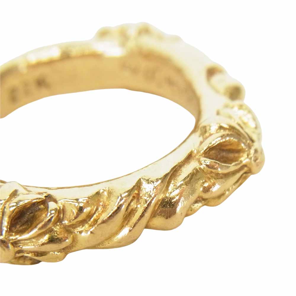 CHROME HEARTS クロムハーツ（原本無） 22K SBT バンド リング  ゴールド系【中古】