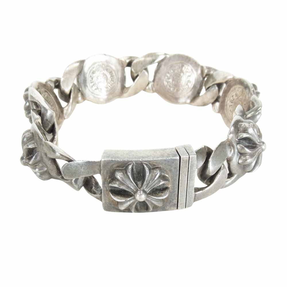 CHROME HEARTS クロムハーツ（原本無） CROSS LINK クロス リンク 6リンク ブレスレット シルバー系【中古】
