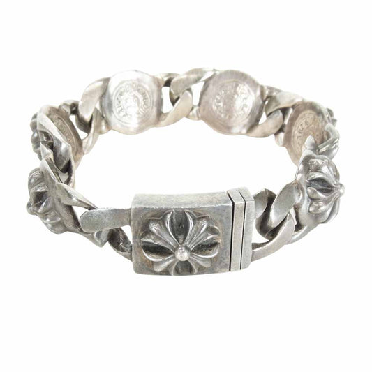 CHROME HEARTS クロムハーツ（原本無） CROSS LINK クロス リンク 6リンク ブレスレット シルバー系【中古】