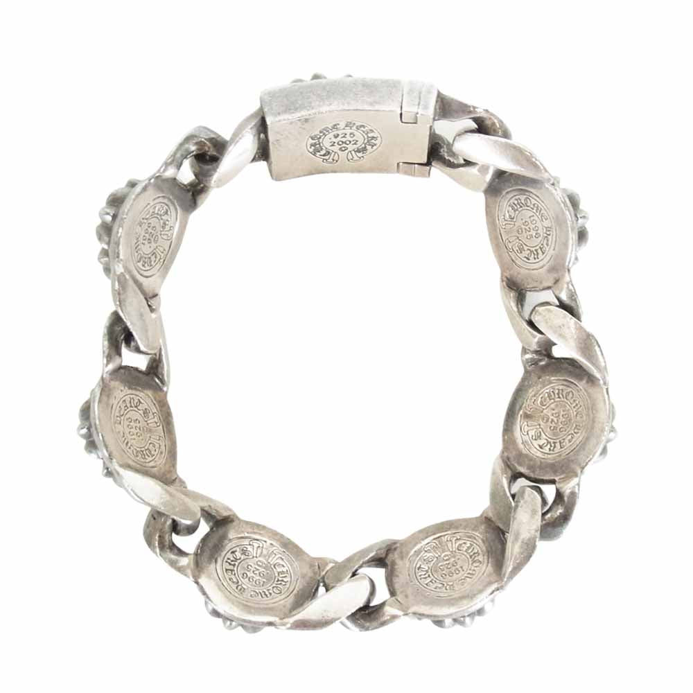 CHROME HEARTS クロムハーツ（原本無） CROSS LINK クロス リンク 6リンク ブレスレット シルバー系【中古】