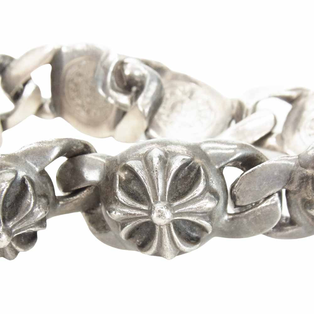 CHROME HEARTS クロムハーツ（原本無） CROSS LINK クロス リンク 6リンク ブレスレット シルバー系【中古】