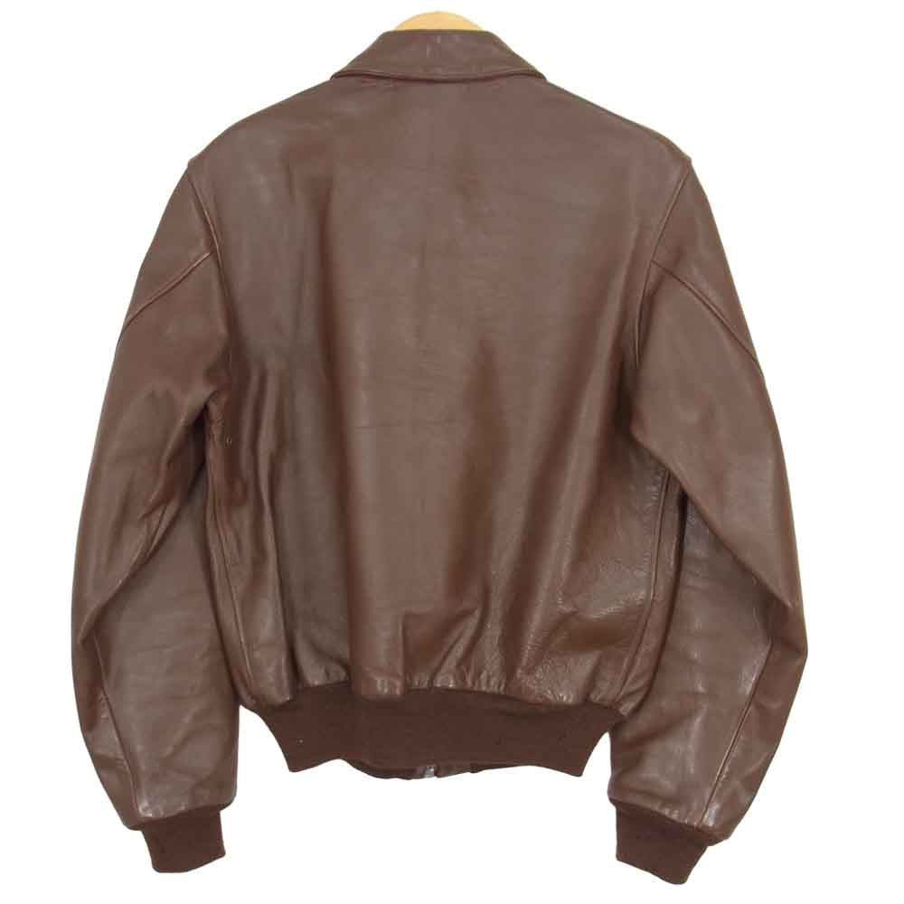 The REAL McCOY'S ザリアルマッコイズ ISOLA 初期 旧マッコイ A-2 フライト ジャケット ブラウン系 36【中古】