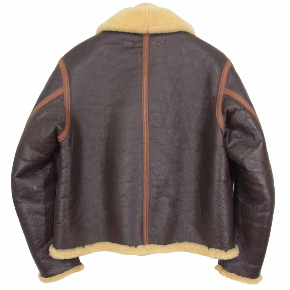 The REAL McCOY'S ザリアルマッコイズ 旧マッコイ D-1 ムートン フライト ジャケット ブラウン系 S【中古】