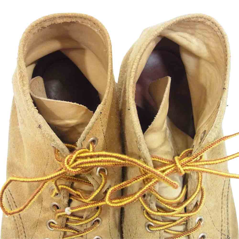 RED WING レッドウィング 8167 プレーントゥ スエード ブーツ UK7.5 EUR41 USA製 ベージュ系 US8.5E【中古】
