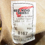 RED WING レッドウィング 8167 プレーントゥ スエード ブーツ UK7.5 EUR41 USA製 ベージュ系 US8.5E【中古】