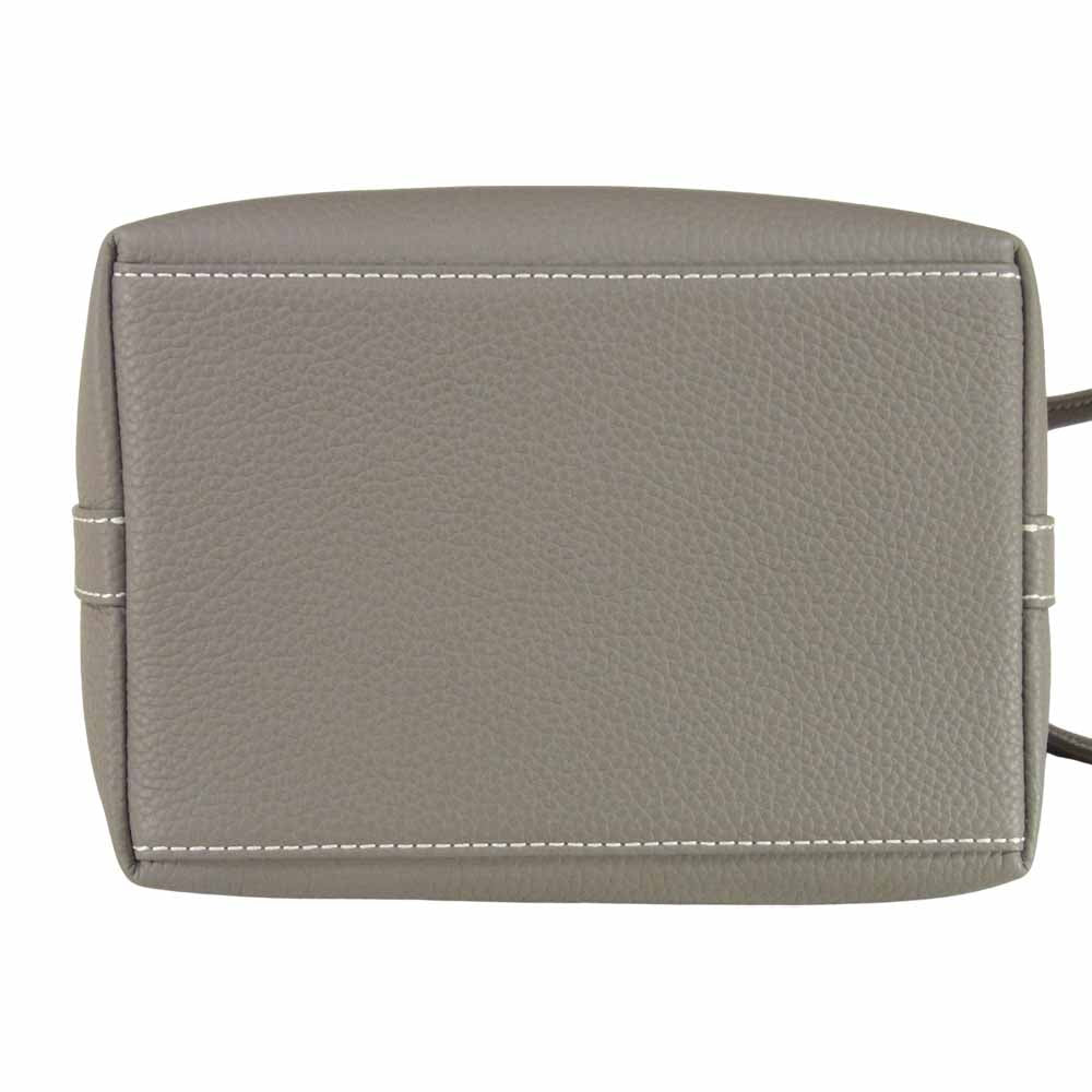 ヴァジック BOND MINI ボンド ミニ レザー ハンドバッグ ハンド バッグ アッシュ系【美品】【中古】