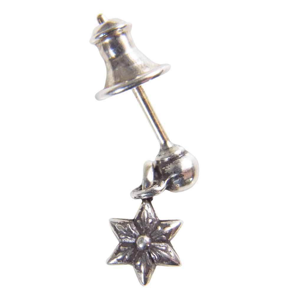 CHROME HEARTS クロムハーツ（原本無） TNY STR DRP タイニー スター ドロップ ピアス シルバー系【中古】