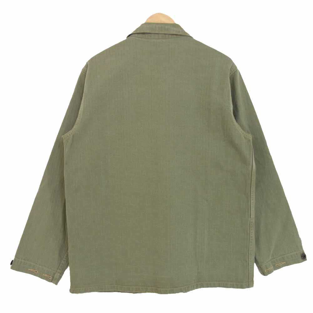 Buzz Rickson's バズリクソンズ BR13550 HERRINGBONE USMC JACKET ヘリンボーン ミリタリー カーキ系 40【中古】