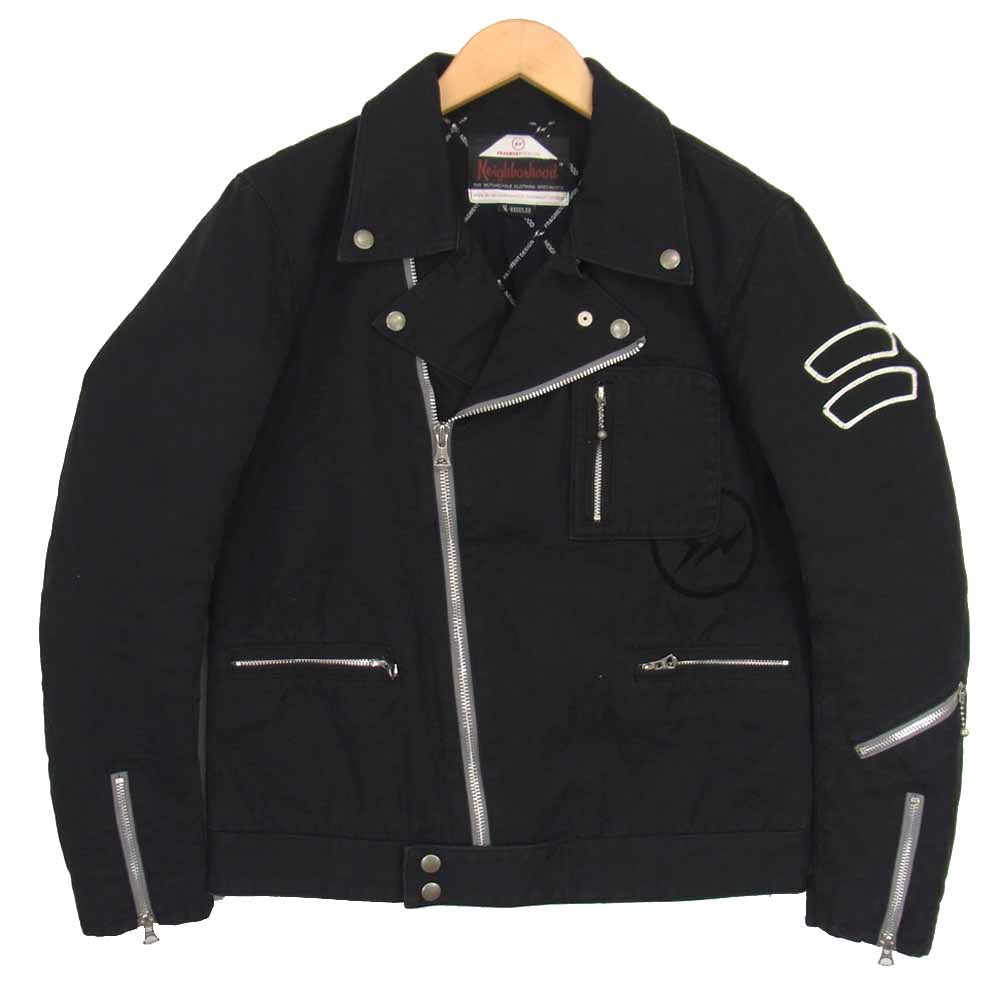 NEIGHBORHOOD ネイバーフッド フラグメント FRAGMENT 142AQFRN-JKM01S 14AW NHFR CUSTOM RIDERS C-JKT 0 ブラック系 S【中古】