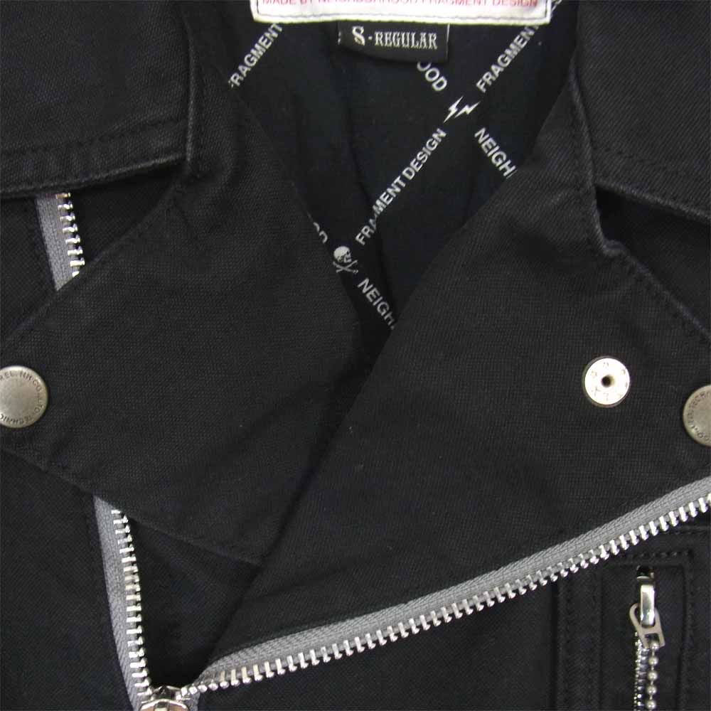 NEIGHBORHOOD ネイバーフッド フラグメント FRAGMENT 142AQFRN-JKM01S 14AW NHFR CUSTOM RIDERS C-JKT 0 ブラック系 S【中古】