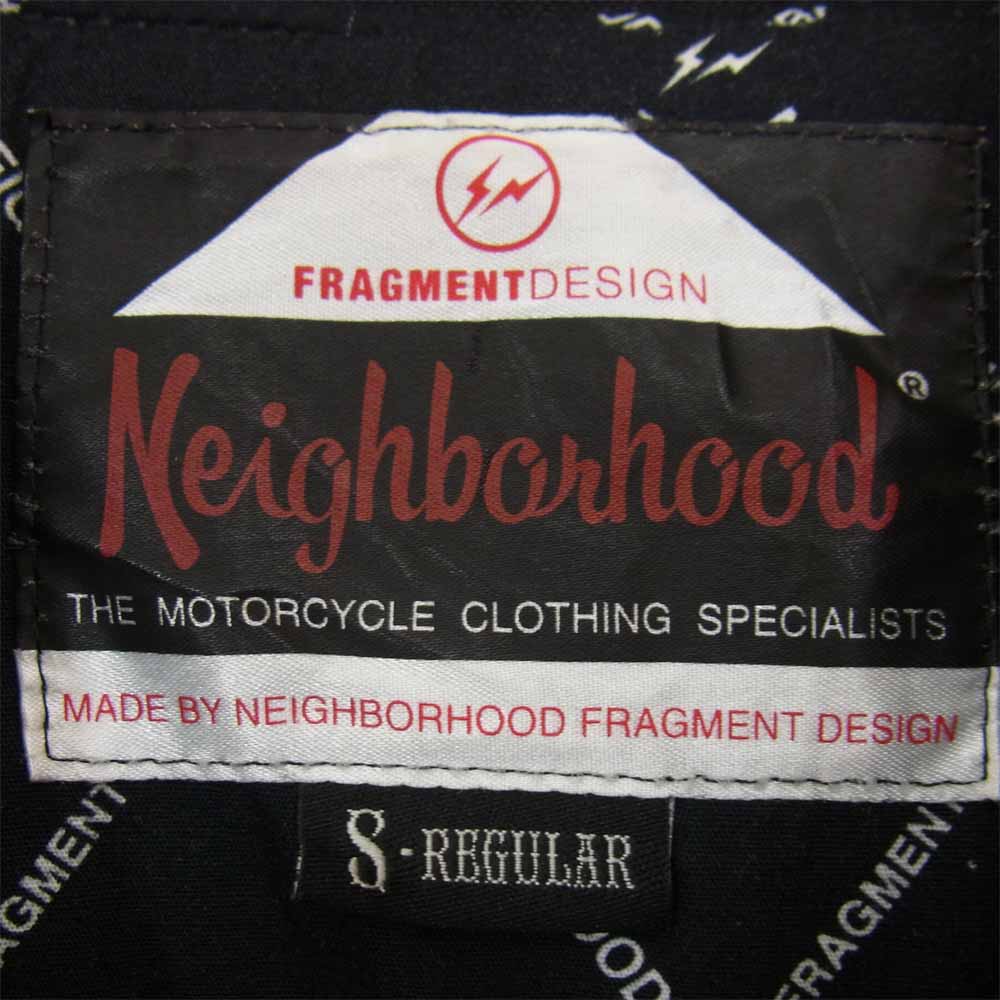 NEIGHBORHOOD ネイバーフッド フラグメント FRAGMENT 142AQFRN-JKM01S 14AW NHFR CUSTOM RIDERS C-JKT 0 ブラック系 S【中古】