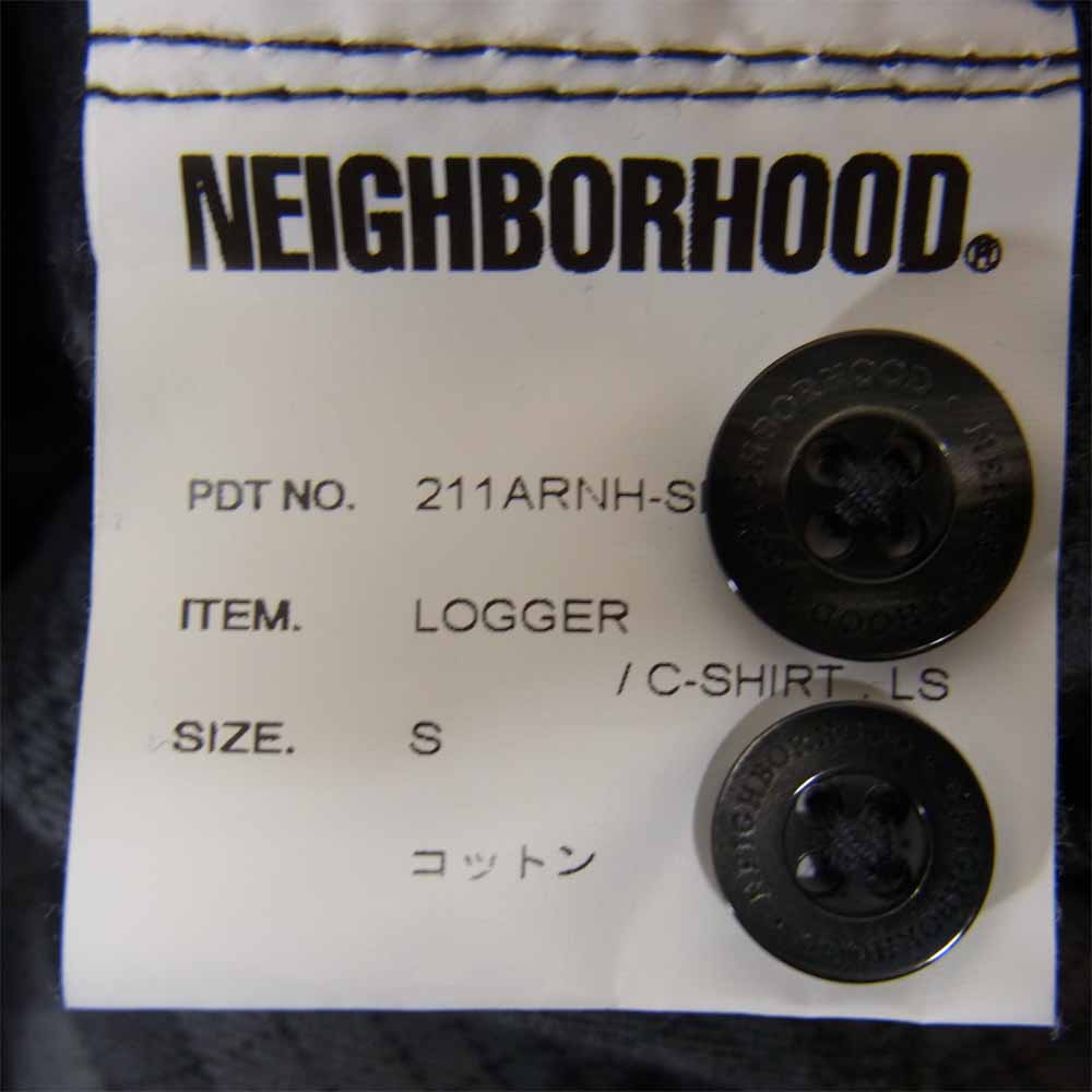 NEIGHBORHOOD ネイバーフッド 21SS 211ARNH-SHM02 LOGGER C-SHIRT . LS チェック ロガー 長袖 シャツ BLACK ブラック系 S【中古】